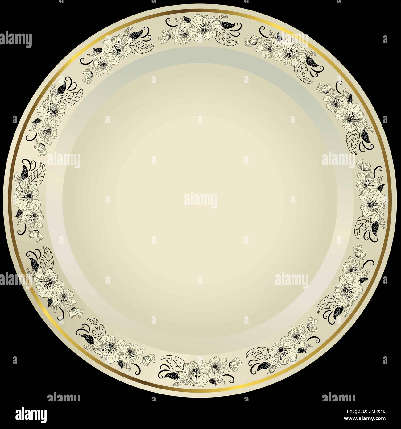 Piatto bianco Illustrazione Vettoriale