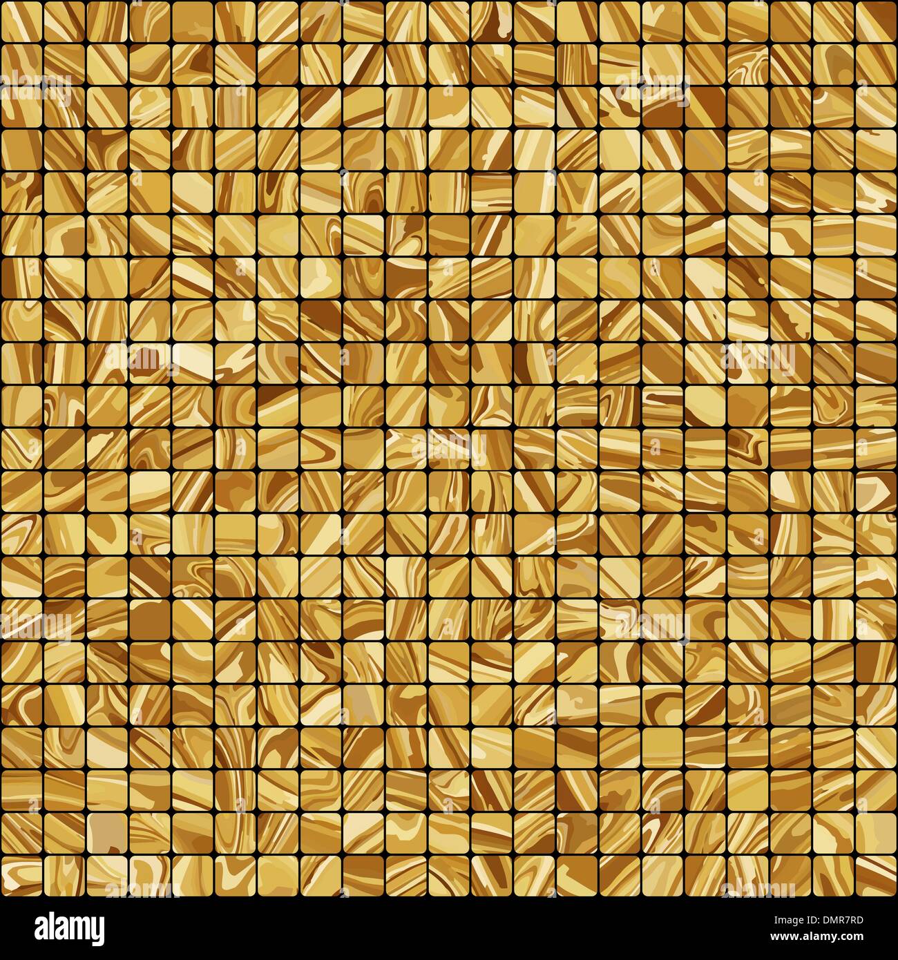 Mosaico in oro sullo sfondo. EPS 8 Illustrazione Vettoriale