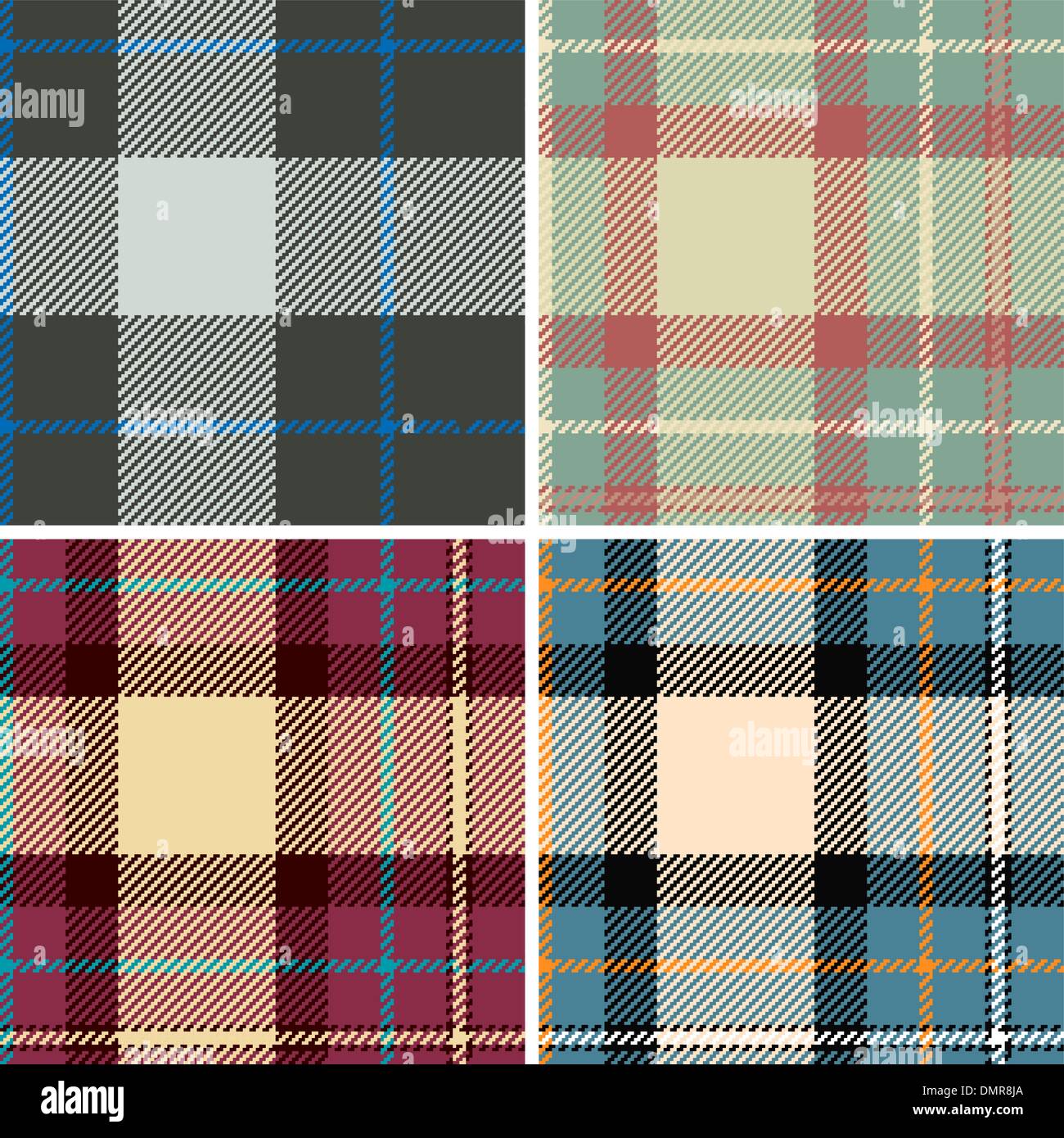 plaid di tartan Illustrazione Vettoriale