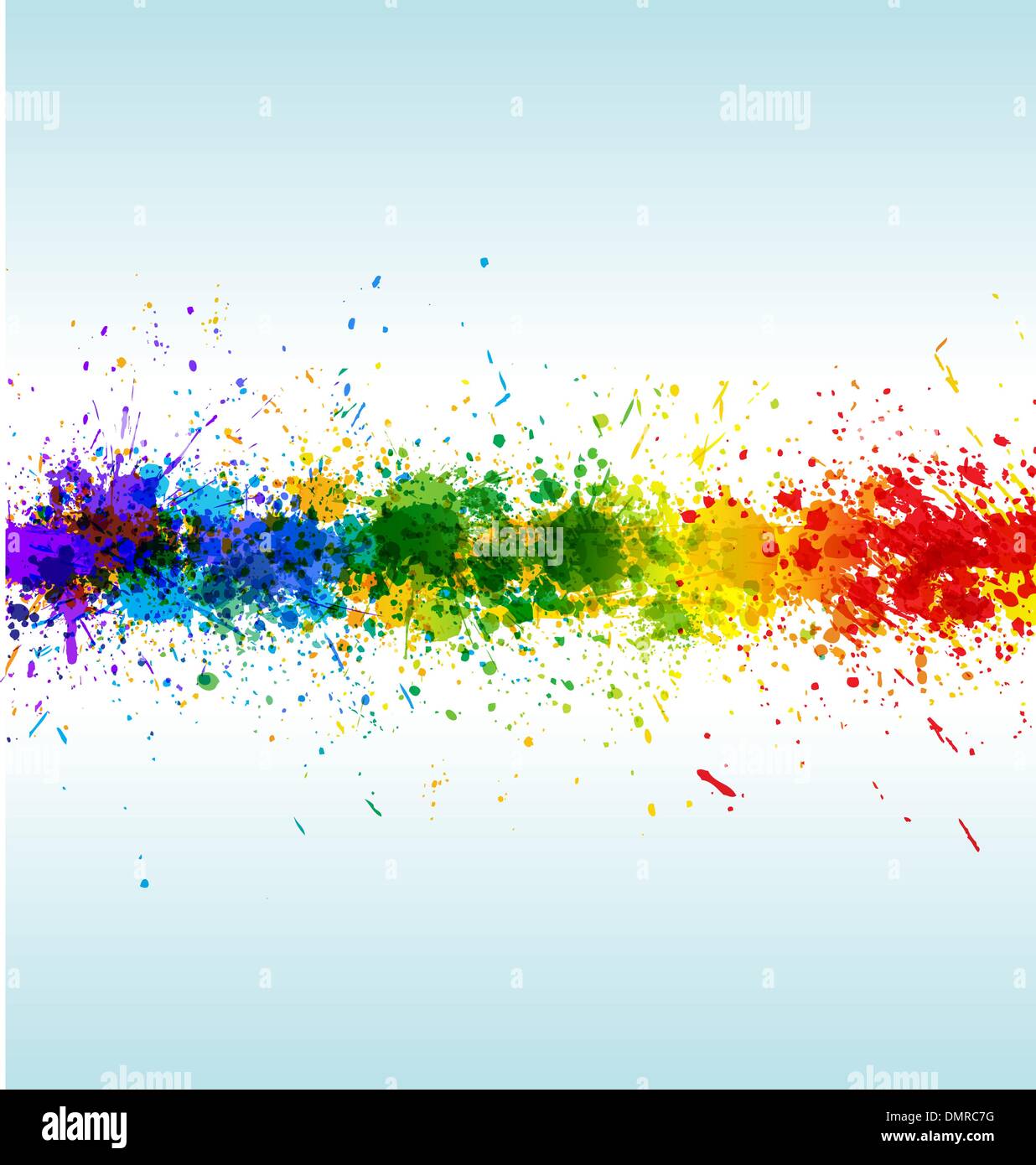 Colore spruzzi di vernice. Il vettore gradiente dello sfondo Illustrazione Vettoriale