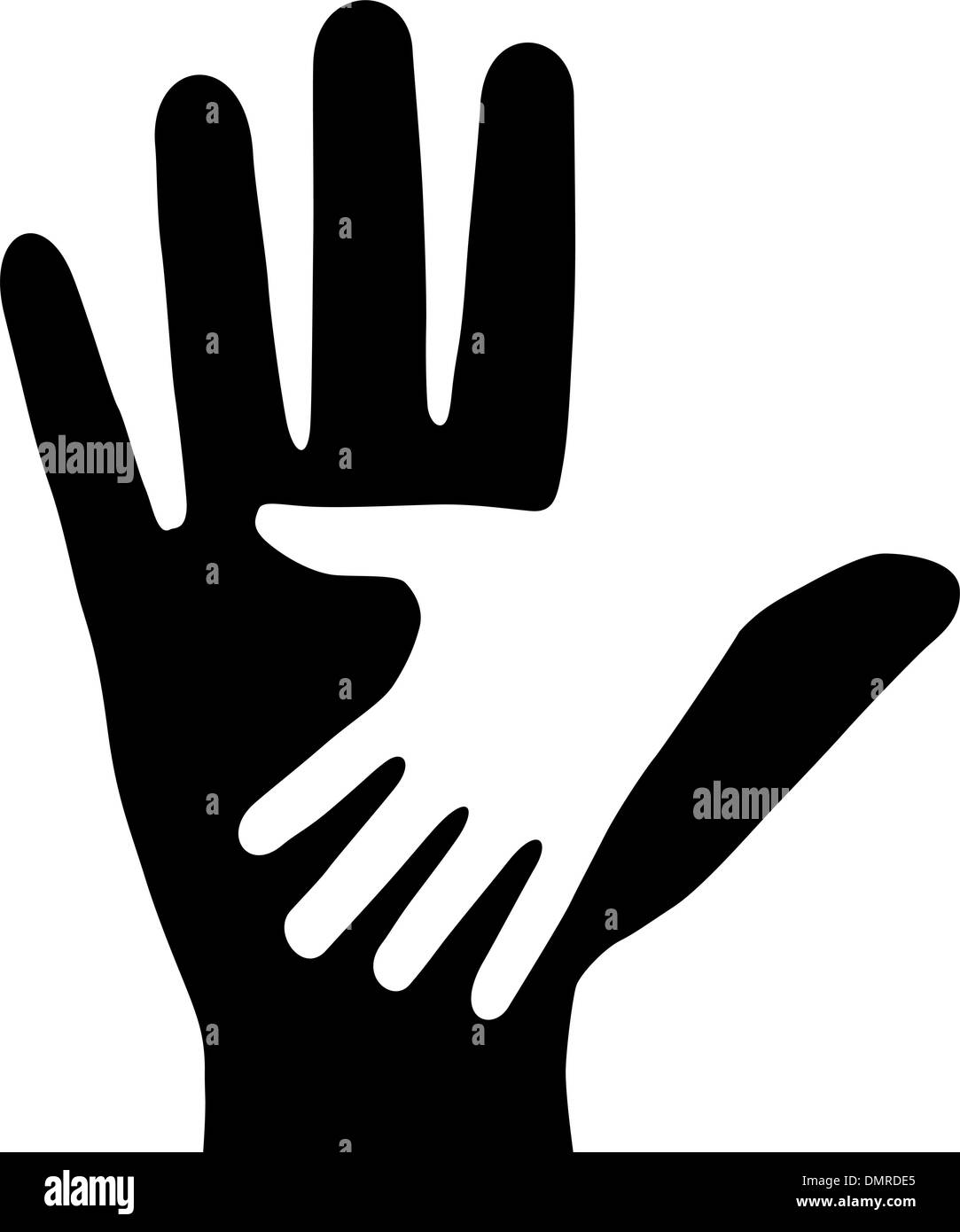 Le mani. Illustrazione Vettoriale
