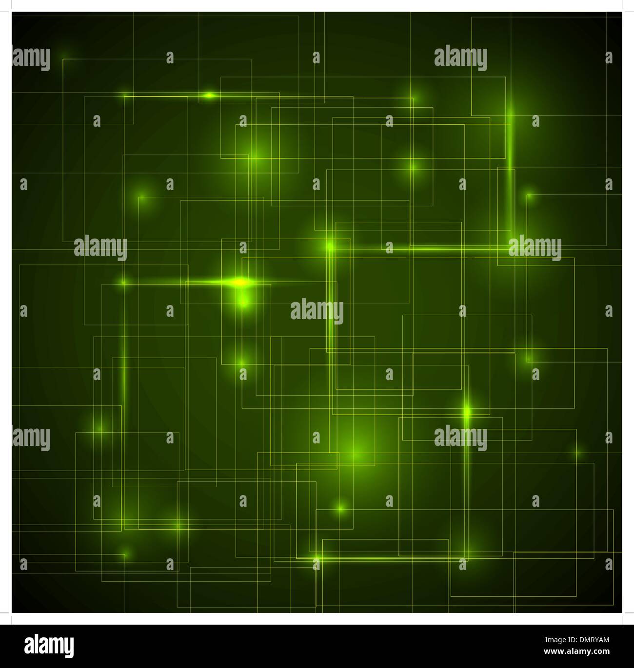 Abstract verde scuro dello sfondo tecnico Illustrazione Vettoriale