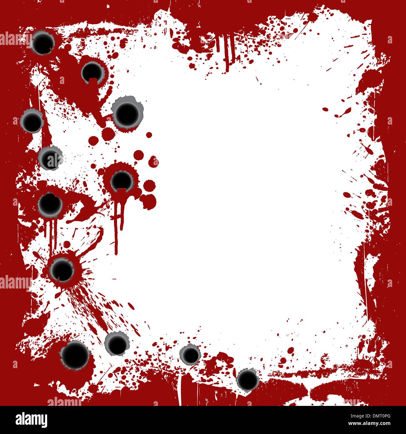 Telaio sanguinosa con spari sfondo Illustrazione Vettoriale
