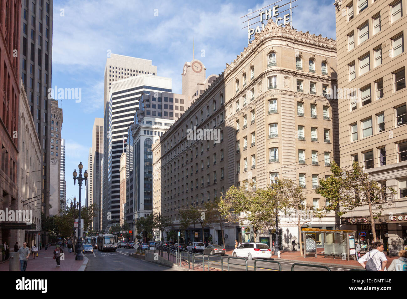 Market Street,San Francisco, California, Stati Uniti d'America Foto Stock