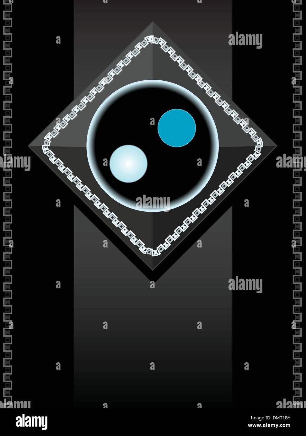 simbolo yin yang Illustrazione Vettoriale