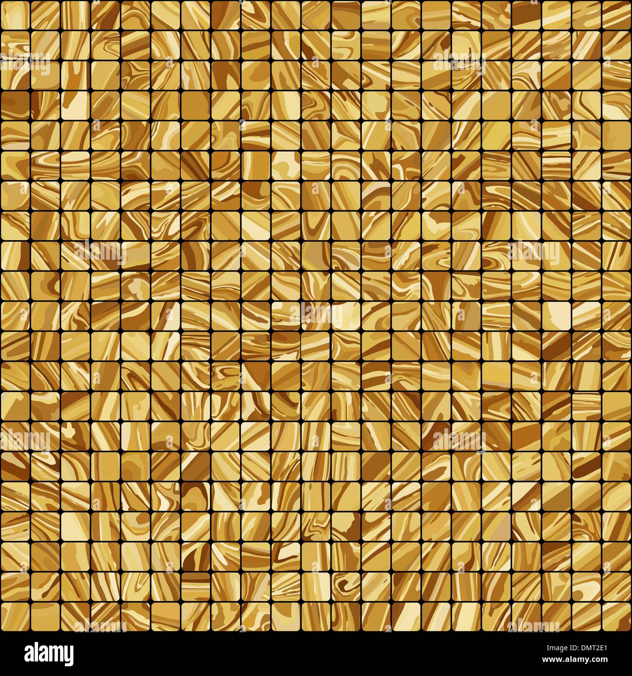 Mosaico in oro sullo sfondo. EPS 8 Illustrazione Vettoriale