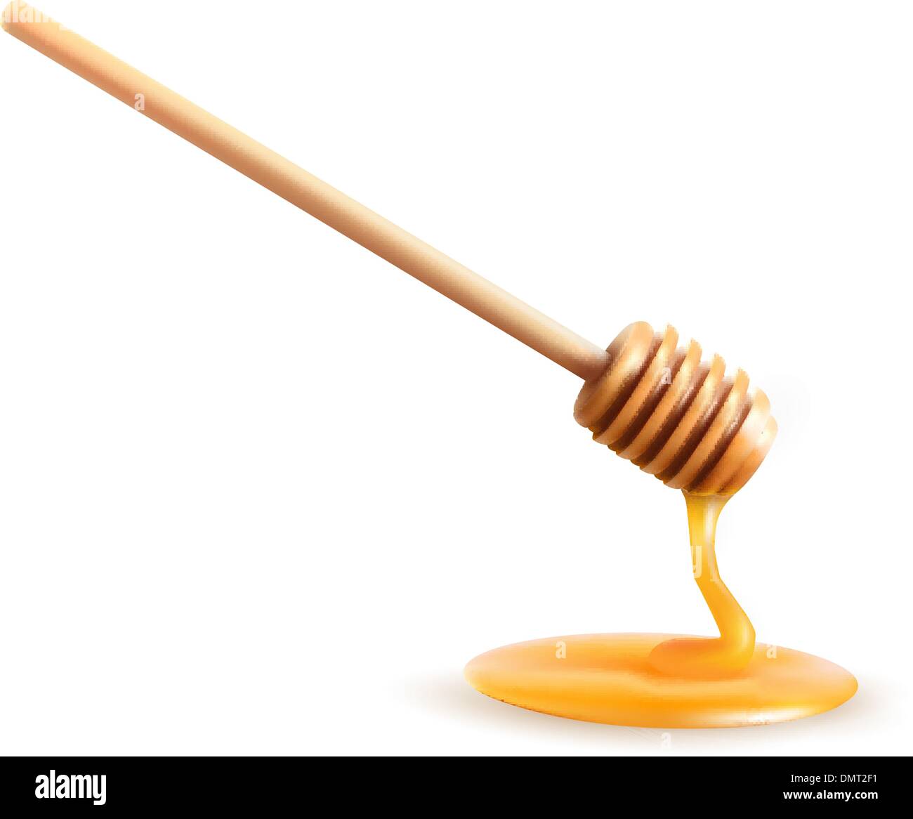 Il miele con il bilanciere. Illustrazione Vettoriale. Illustrazione Vettoriale