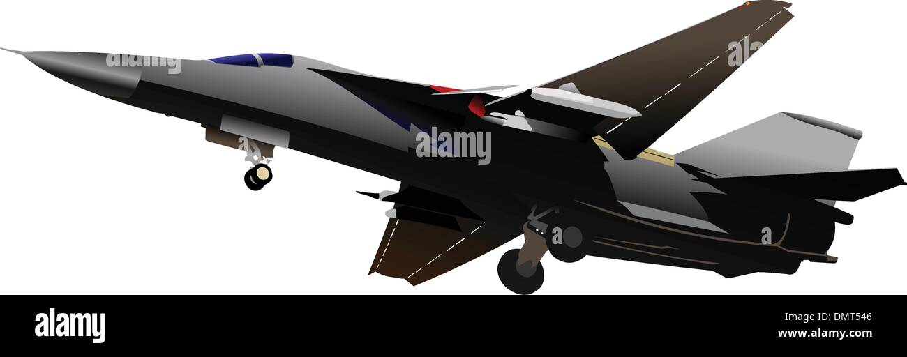 Vettore aereo di combattimento Illustrazione Vettoriale