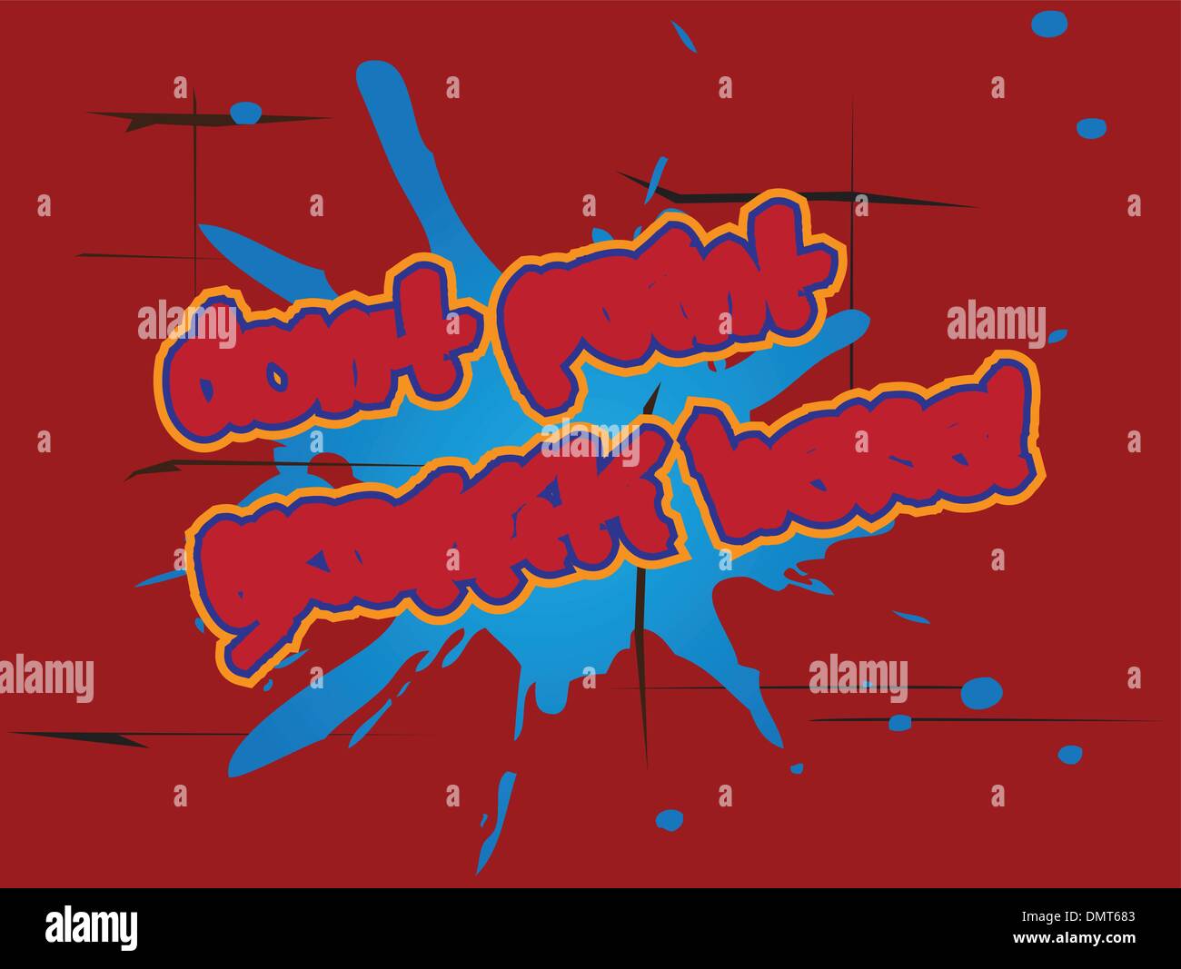 senza graffiti Illustrazione Vettoriale