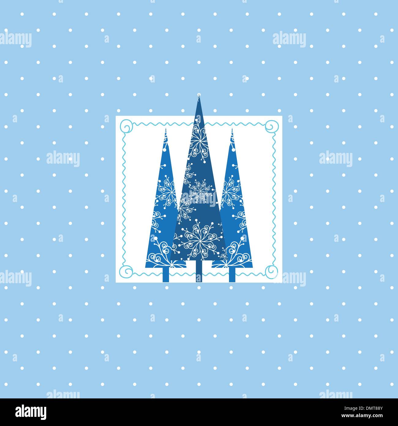 Natale biglietto di auguri Illustrazione Vettoriale