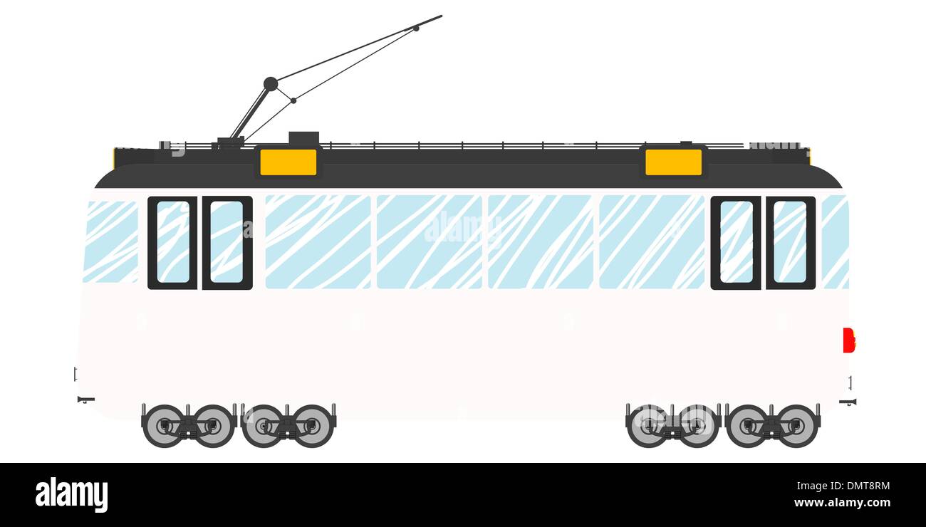 Tram d'epoca Illustrazione Vettoriale