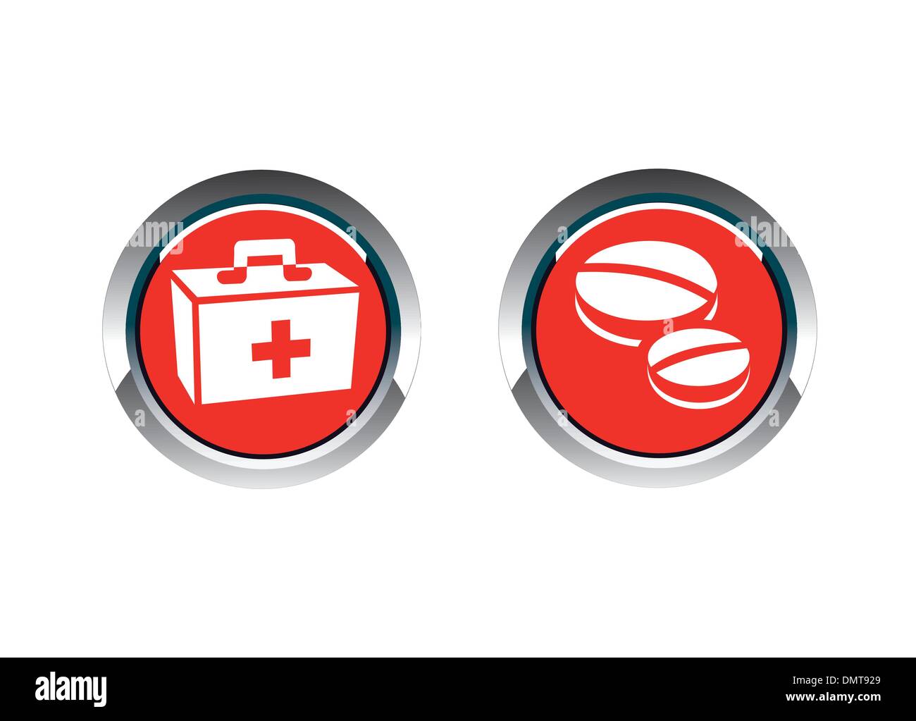Pulsante per ambulanza Illustrazione Vettoriale