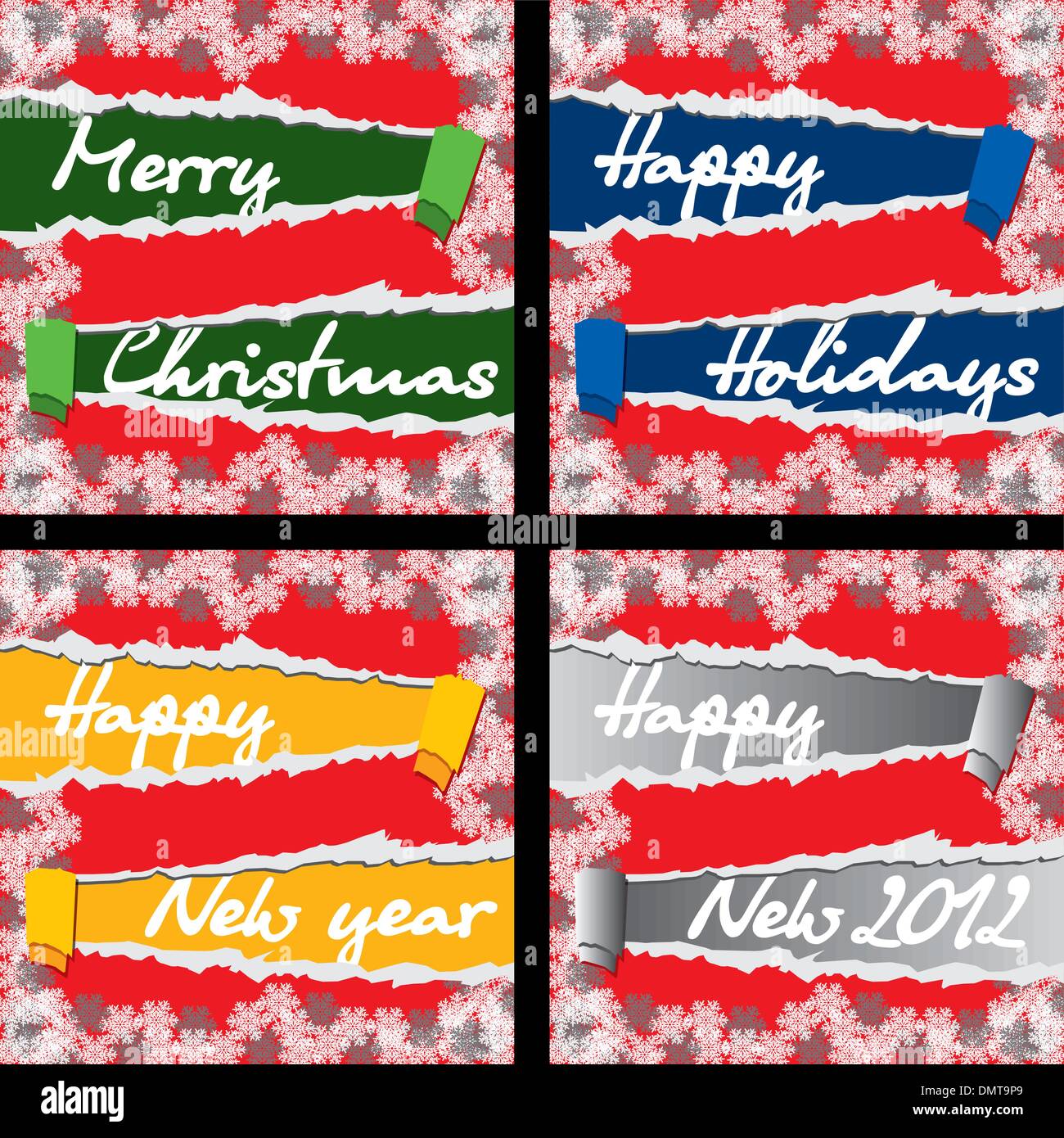 Set D 8 Bglett D Augur D Natale Buon Natale E Felce Anno Nuovo