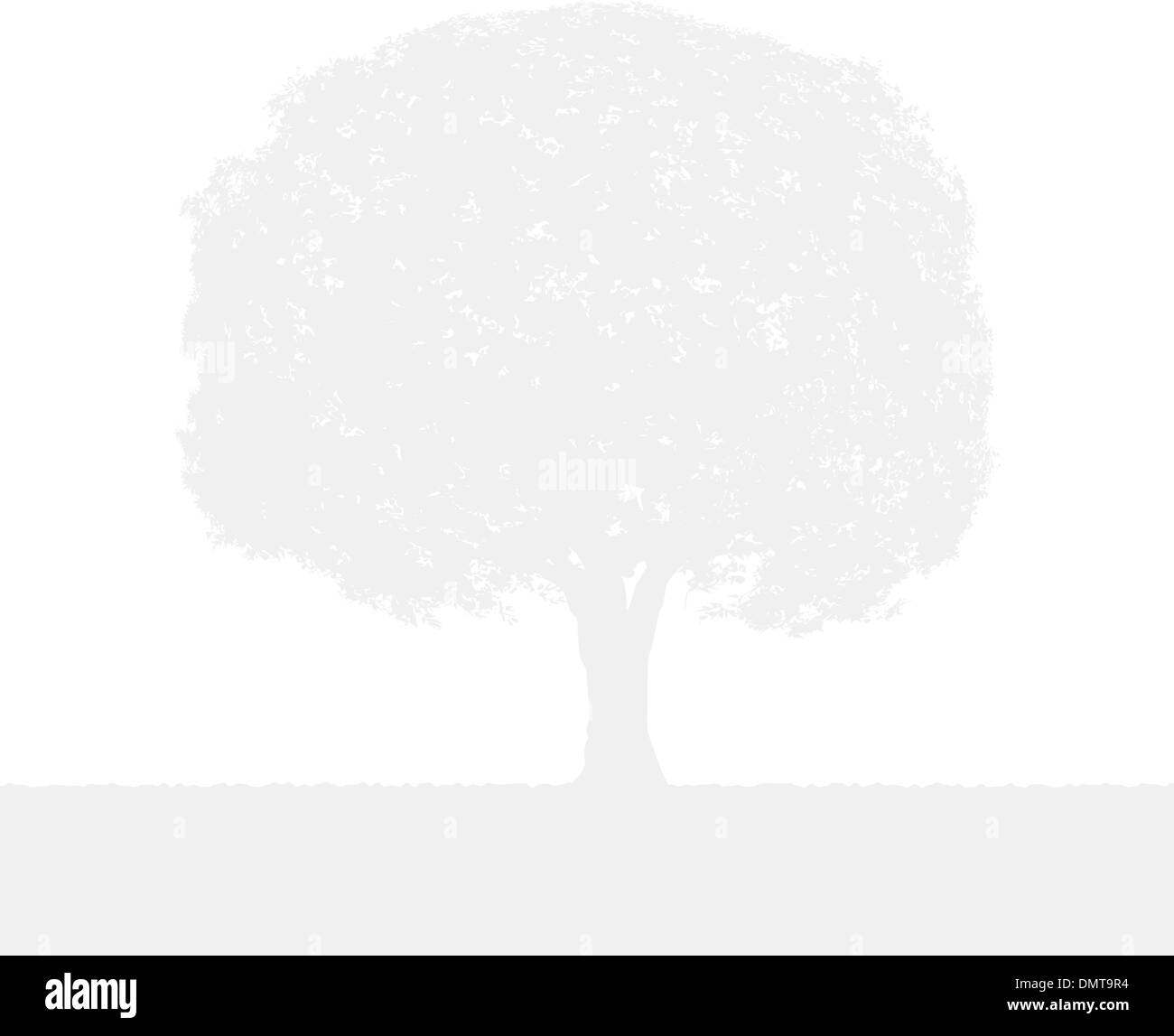 Estate sfondo con tree Silhouette. EPS 8 Illustrazione Vettoriale