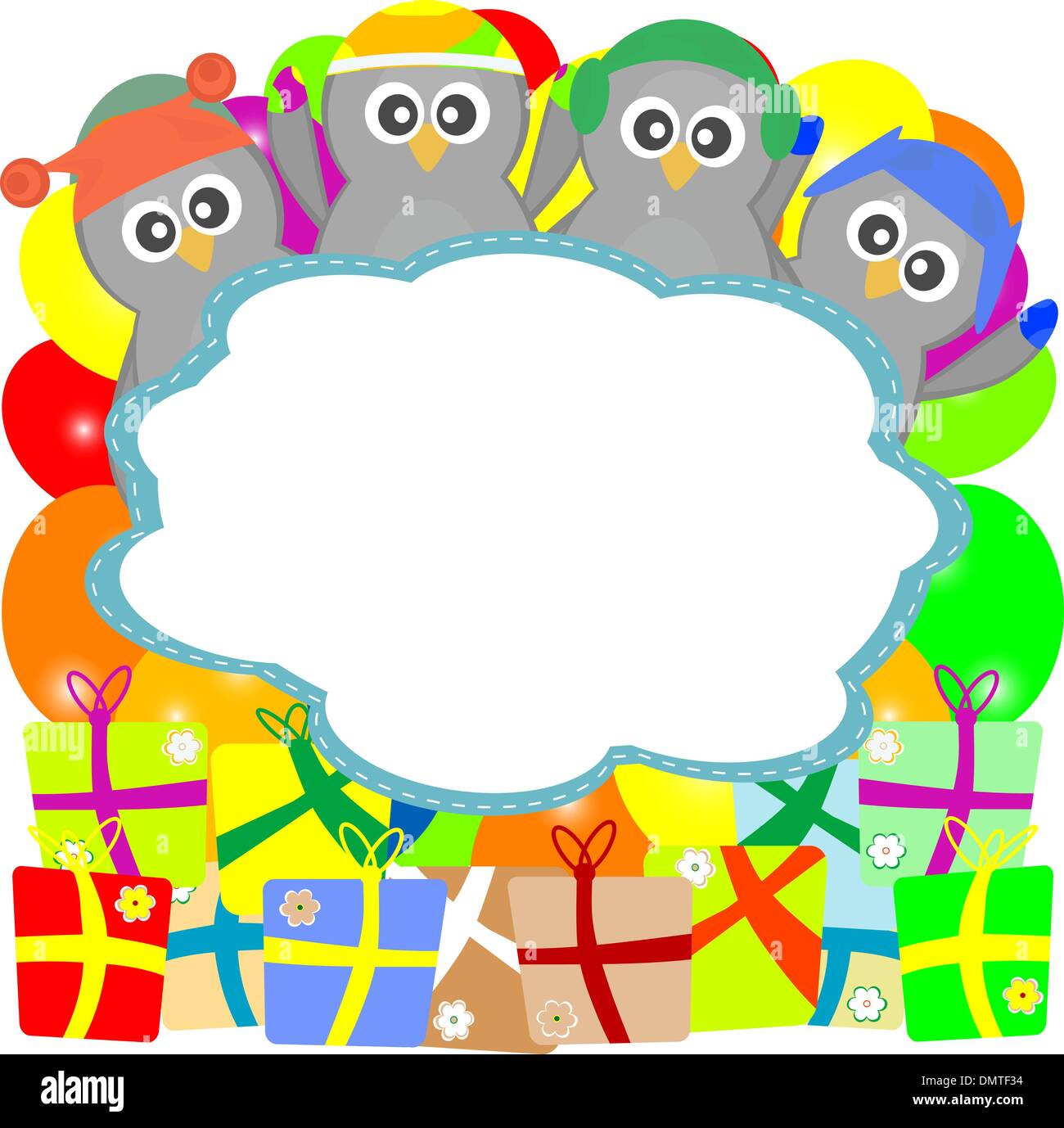 Biglietto Di Auguri Di Buon Compleanno Con Simpatico Orso Polare E Pinguino Personaggio Dei Cartoni Animati Animali Selvatici - Immagini vettoriali stock e altre immagini di Allegro - iStock