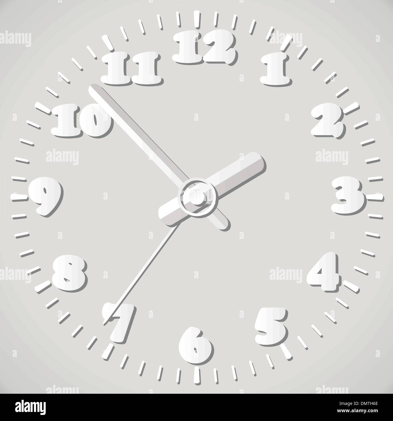 Carta di vettore orologio origami Illustrazione Vettoriale