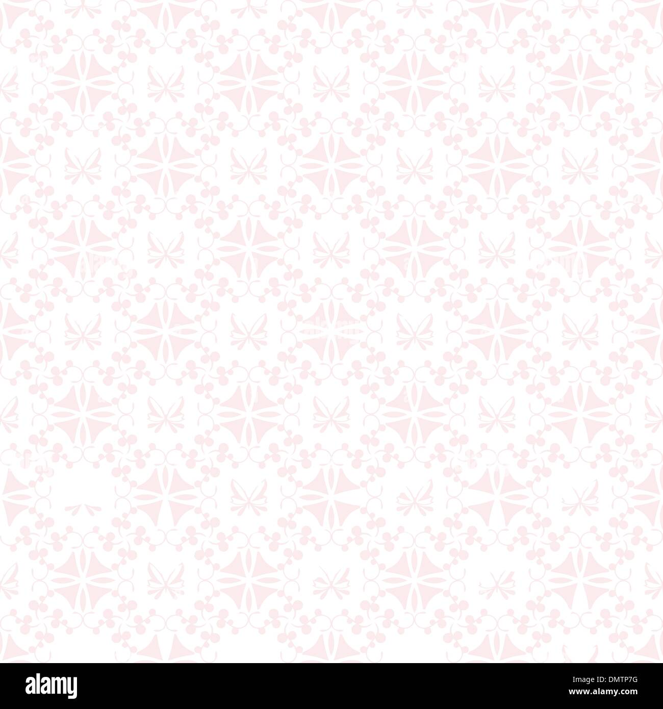 Seamless floral e pattern a farfalla Illustrazione Vettoriale