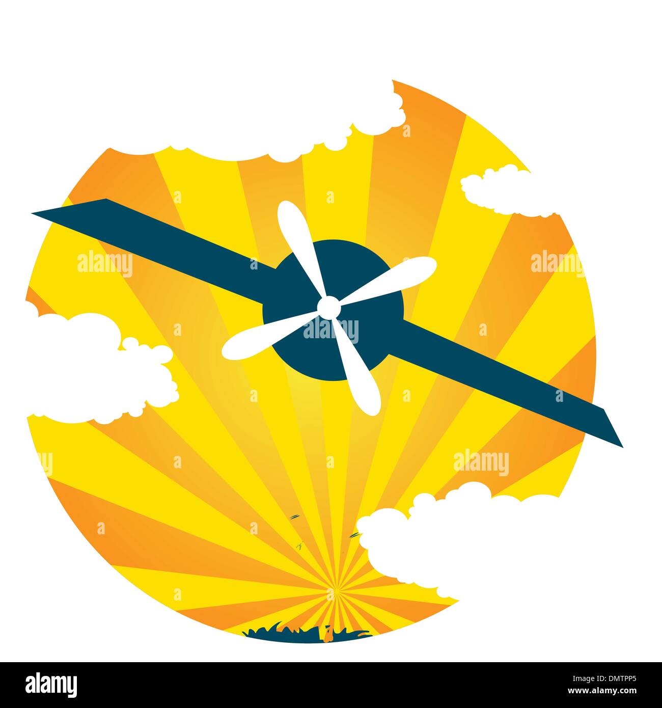 aereo di volo Illustrazione Vettoriale