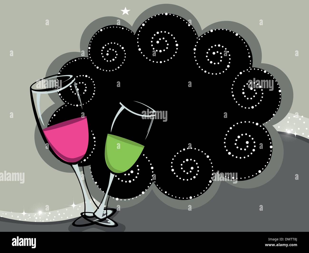 Illustratuon vettore per il nuovo anno Illustrazione Vettoriale