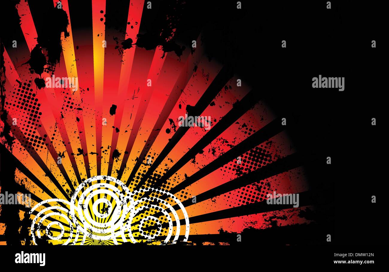 Grunge black orange warning background immagini e fotografie stock ad ...