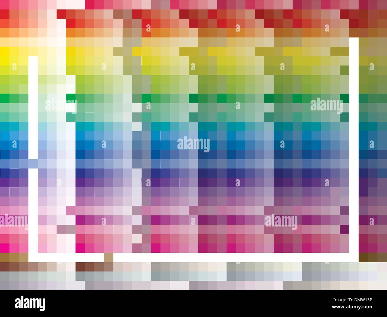 Tavolozza dei colori di sfondo piastrellato Illustrazione Vettoriale