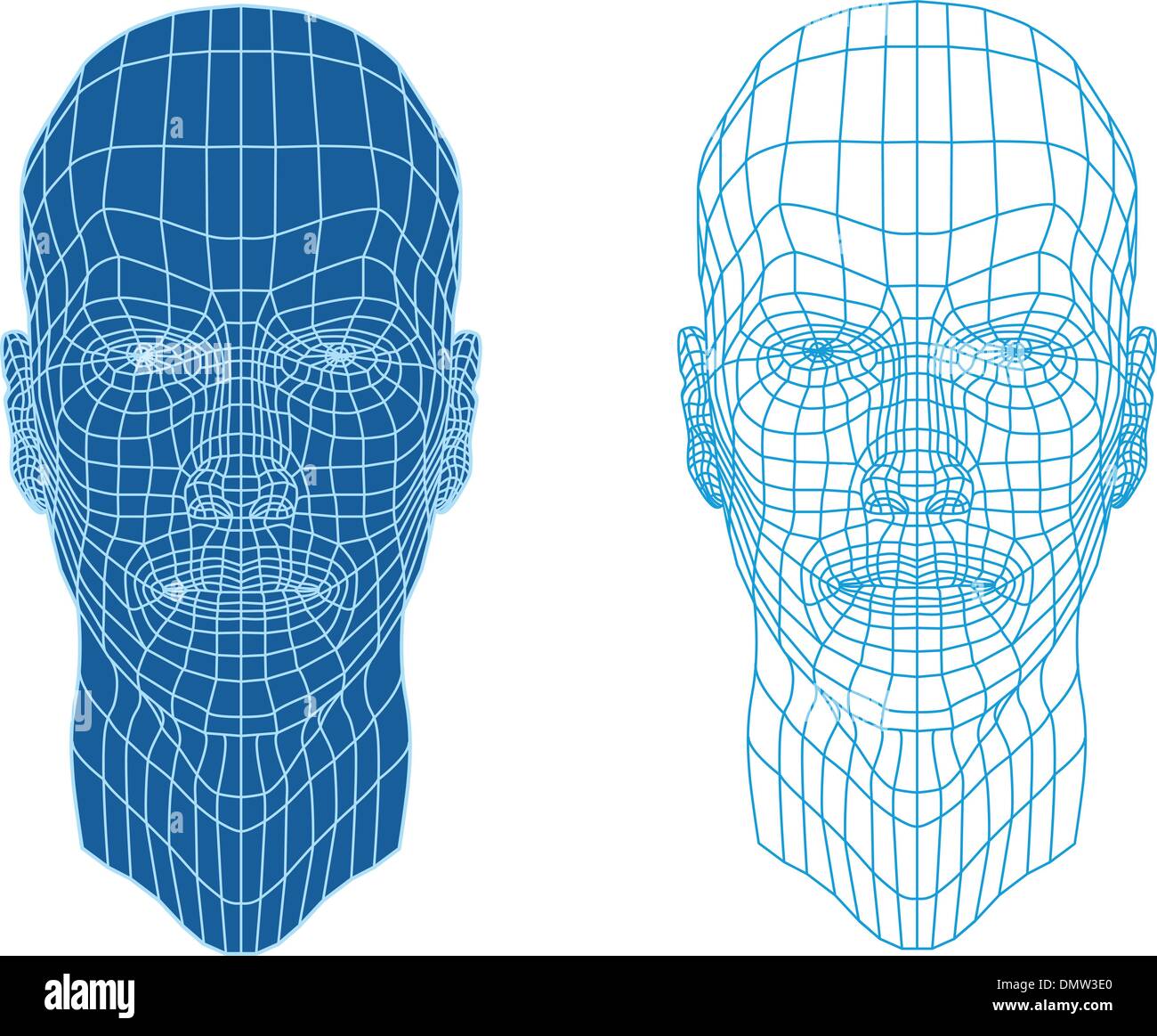 Testa di maglia, vettore Illustrazione Vettoriale