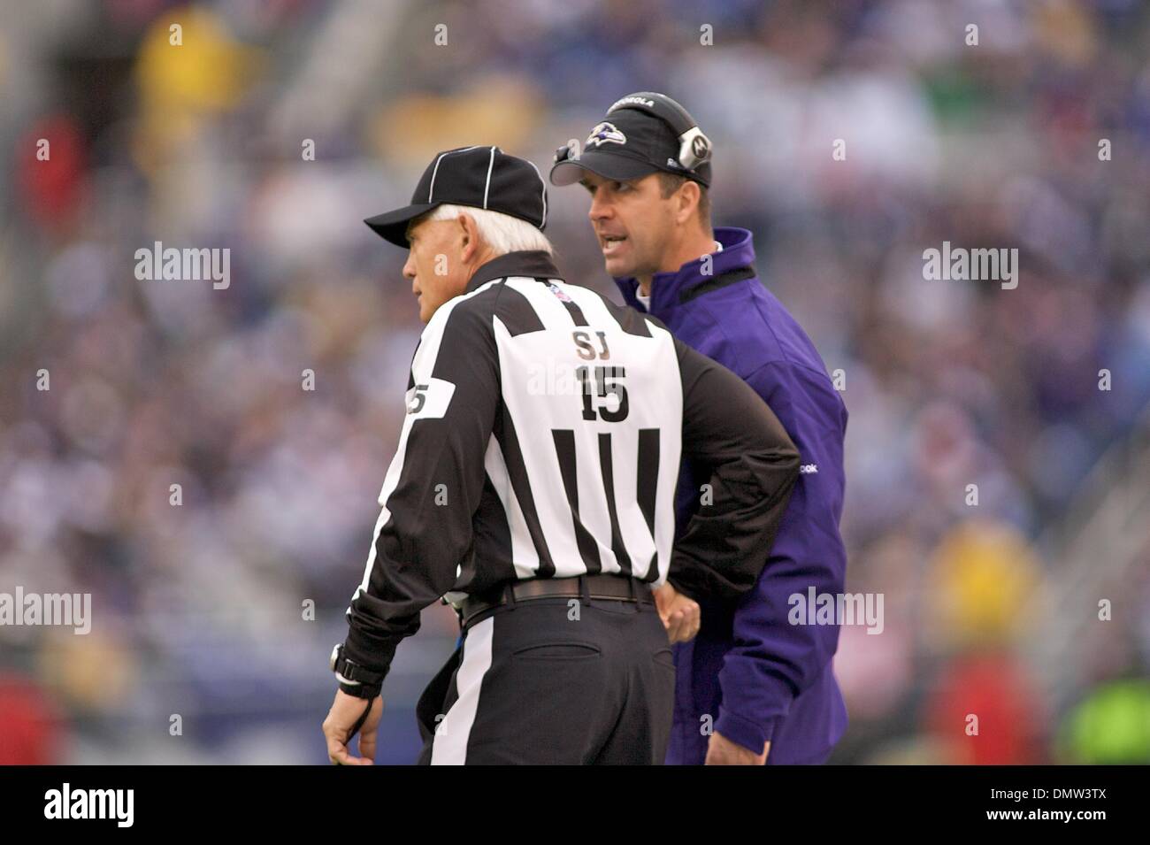 Nov. 12, 2009 - Baltimore, Maryland, Stati Uniti - 01 nov. 2009: durante la Baltimore Ravens vs Denver Broncos gioco a M&T Bank Stadium di Baltimora, Maryland in cui i corvi ha vinto 30-7 per andare 3-0 (credito Immagine: © Southcreek globale/ZUMApress.com) Foto Stock