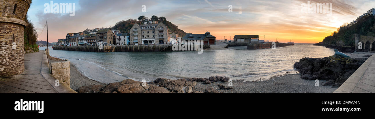 Località villaggio di pescatori di Looe sulla costa meridionale della Cornovaglia Foto Stock