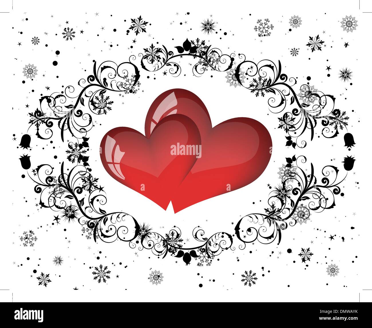 San Valentino card Illustrazione Vettoriale