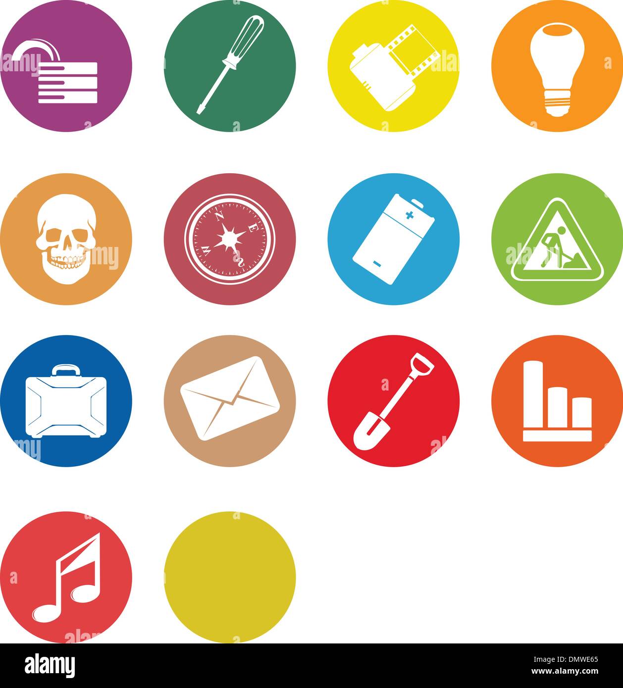 Icone di Web Illustrazione Vettoriale