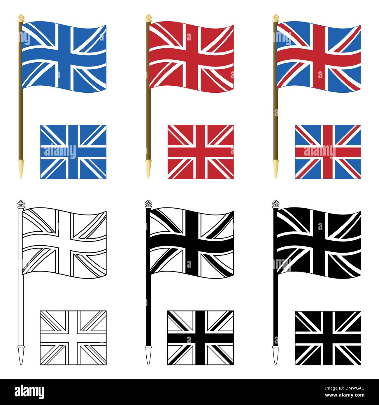 Union Jack Illustrazione Vettoriale