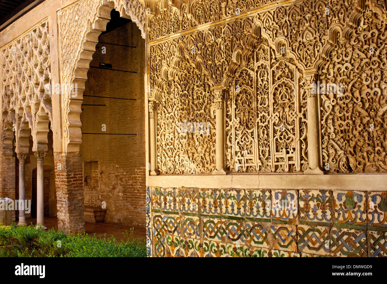 Reales Alcazares. Siviglia. Andalusia. Spagna Foto Stock