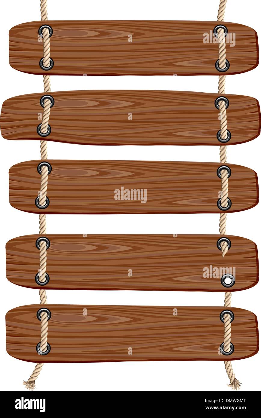 Vecchio cartello in legno Illustrazione Vettoriale