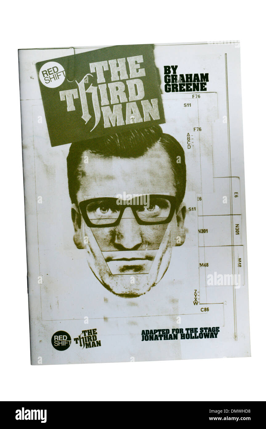 Programma di produzione 2004 del terzo uomo da Red Shift a Greenwich Theatre, basato sul romanzo originale di Graham Greene. Foto Stock
