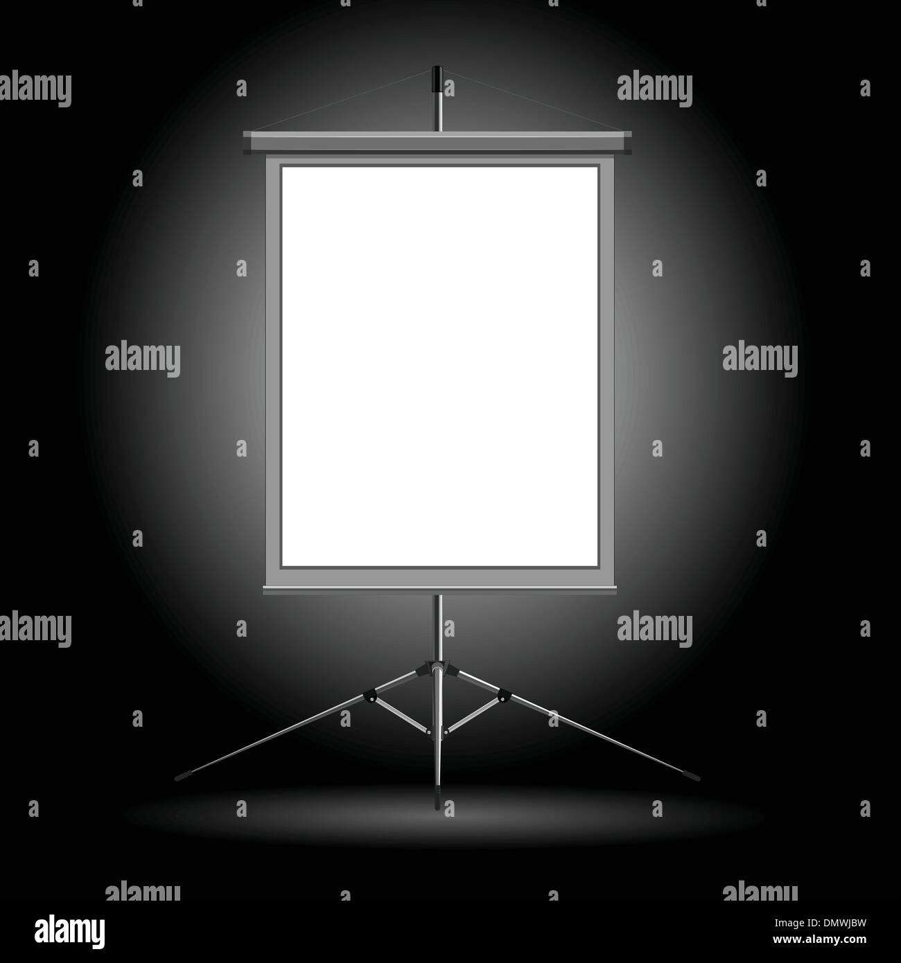 Illustrazione di vettore di supporto su uno sfondo scuro Illustrazione Vettoriale