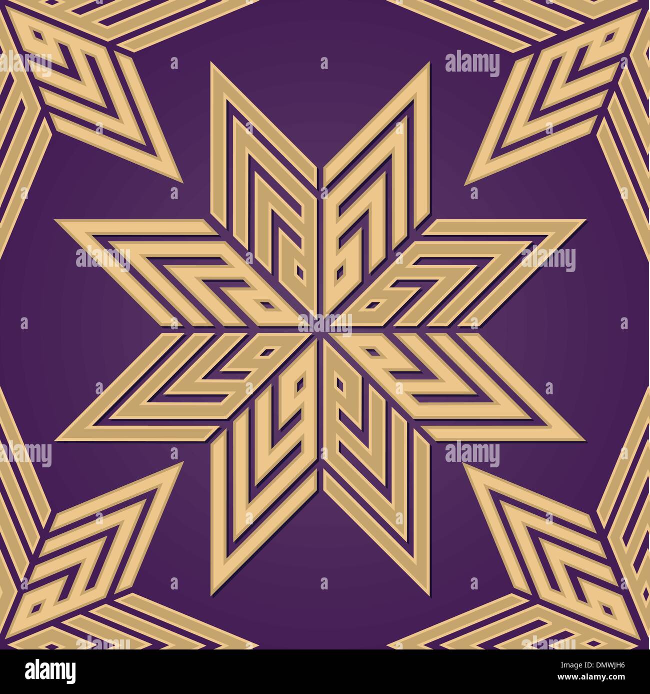 Arabesque seamless Illustrazione Vettoriale