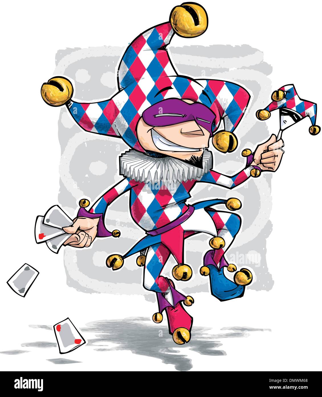 Il rosso e il blu sciocco di diamanti Illustrazione Vettoriale