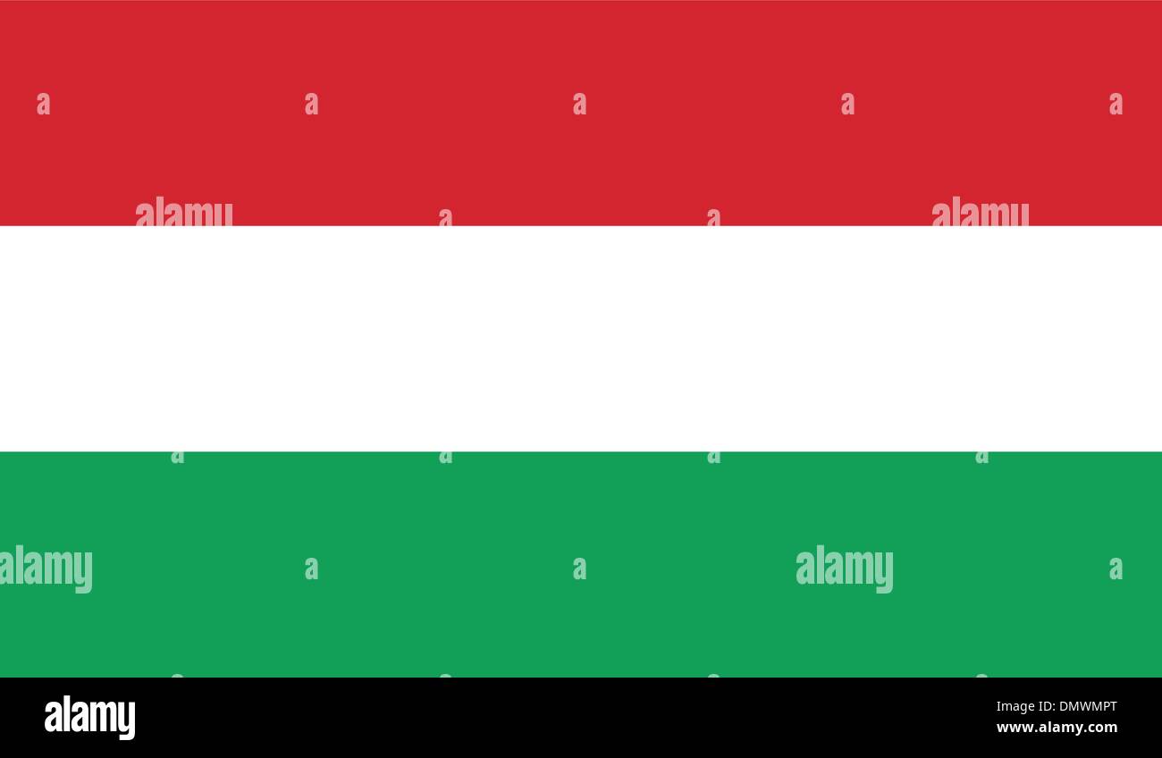 Bandiera di Ungheria Illustrazione Vettoriale