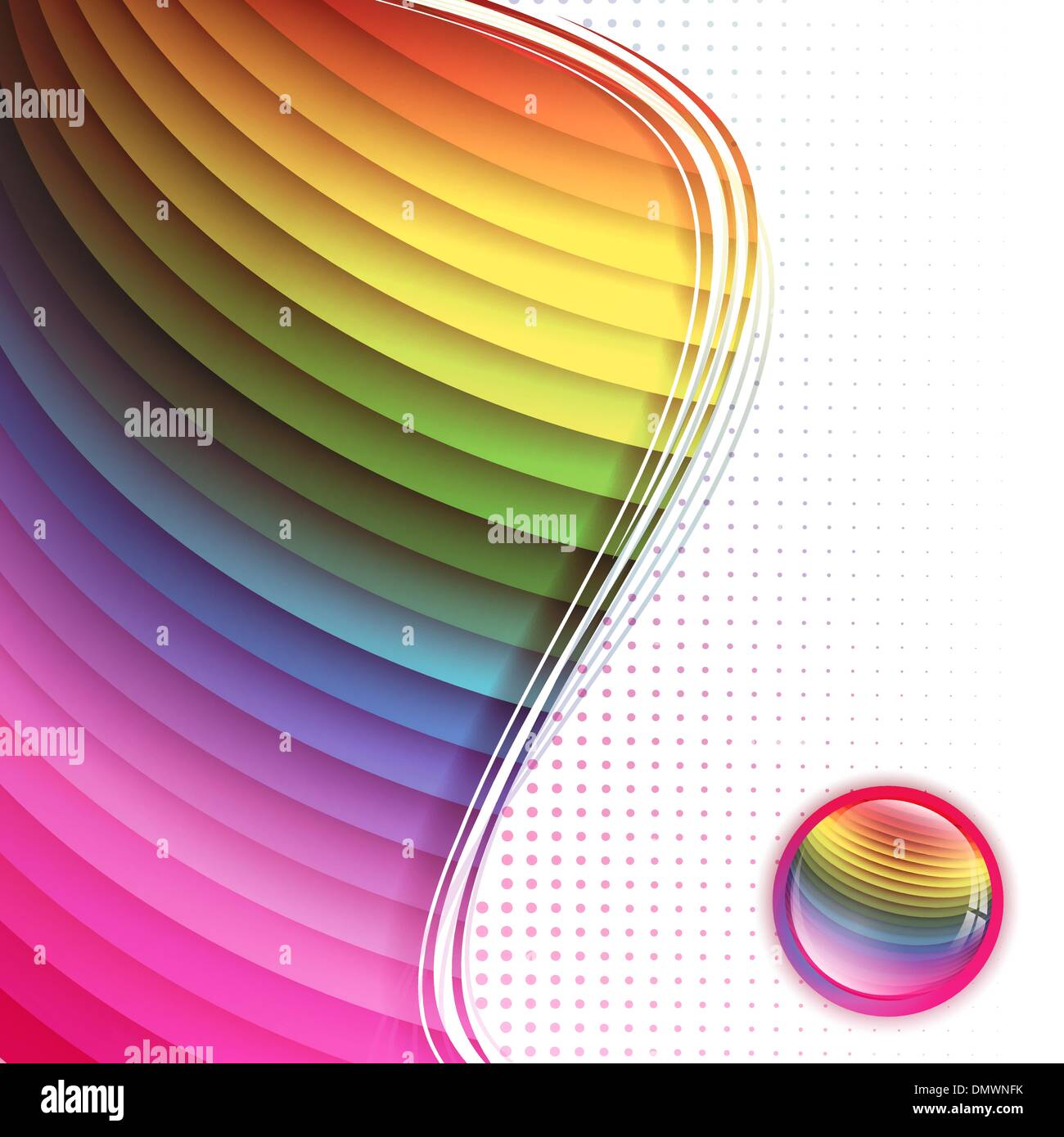 Sfondo multicolore nel telaio Illustrazione Vettoriale