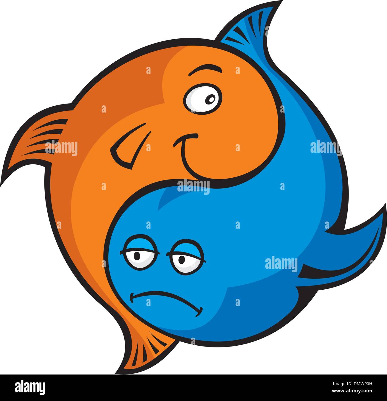 Pesce di Yin yang Illustrazione Vettoriale