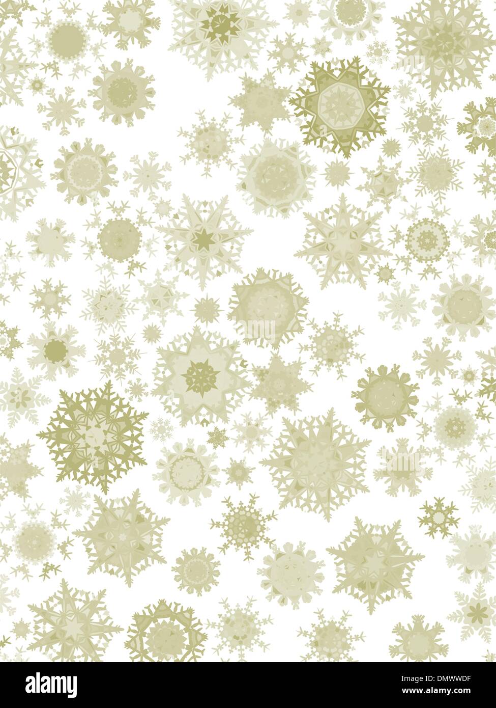 I fiocchi di neve sfondo per tema natalizio. EPS 8 Illustrazione Vettoriale