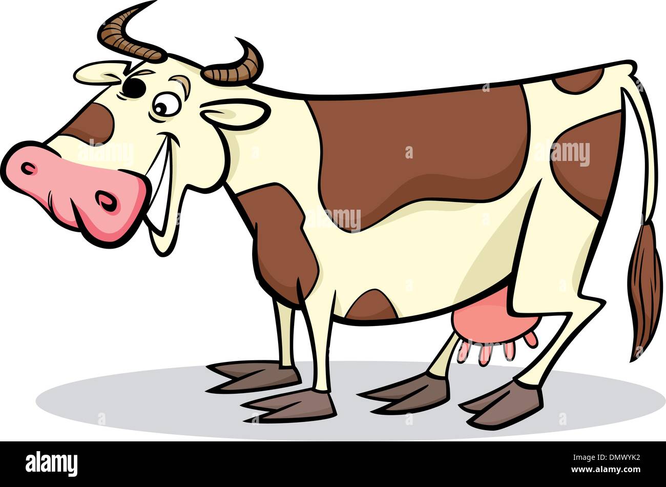 Mucca del fumetto Illustrazione Vettoriale