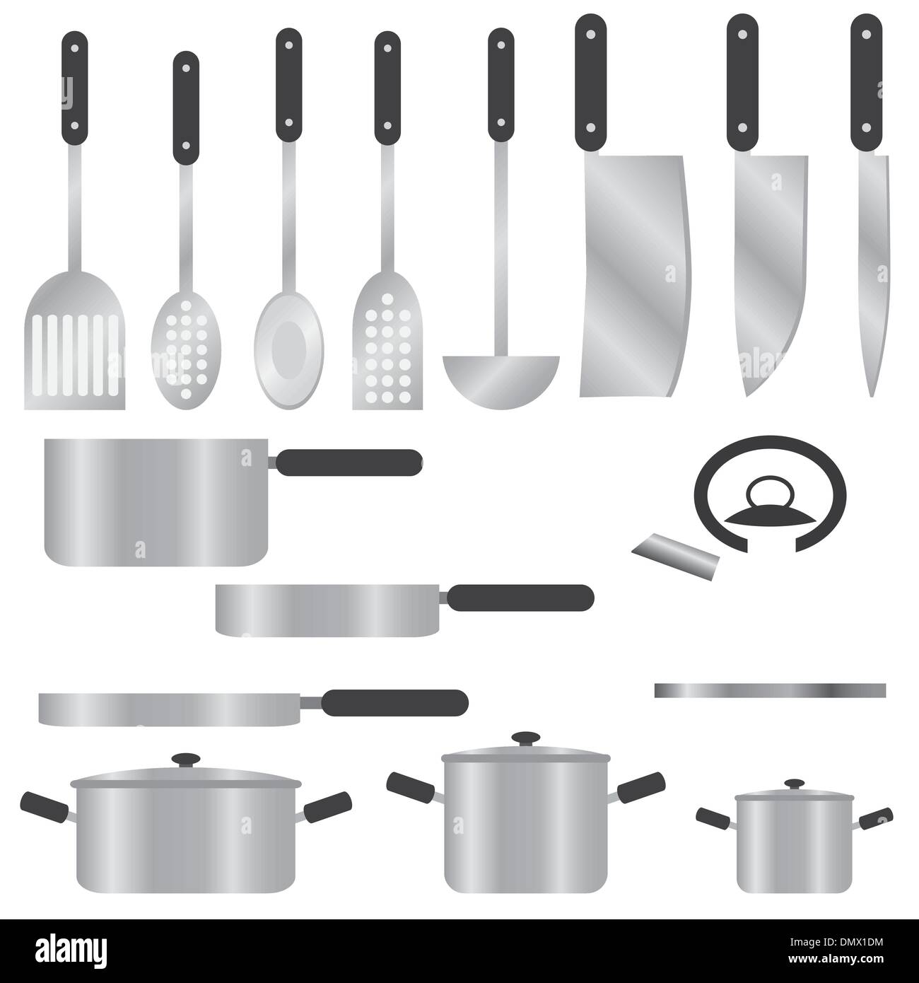 WellHome Set di pentole in acciaio inox da 7 pezzi con 3 padelle 162024cm | Leroy Merlin