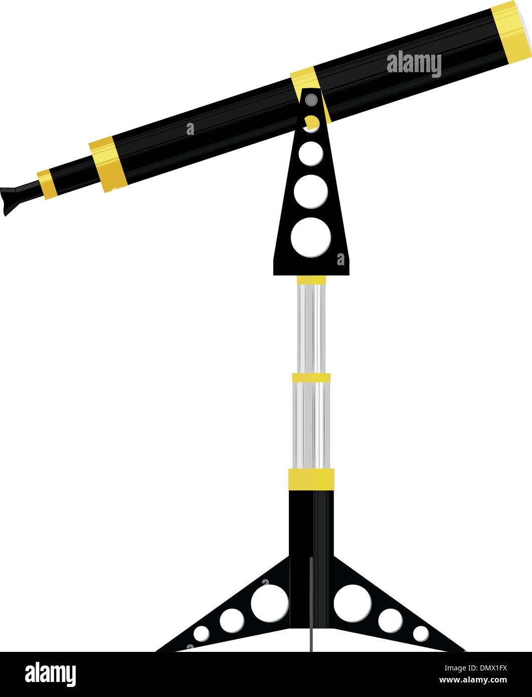 Illustrazione vettoriale di un telescopio Illustrazione Vettoriale