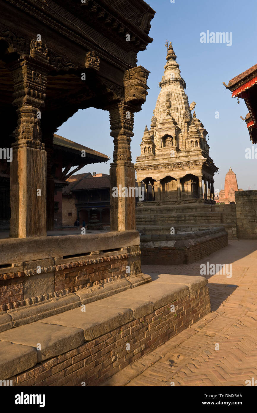 Pashupati Mandir, Durbar Square, Bhaktapur, Nepal Foto Stock