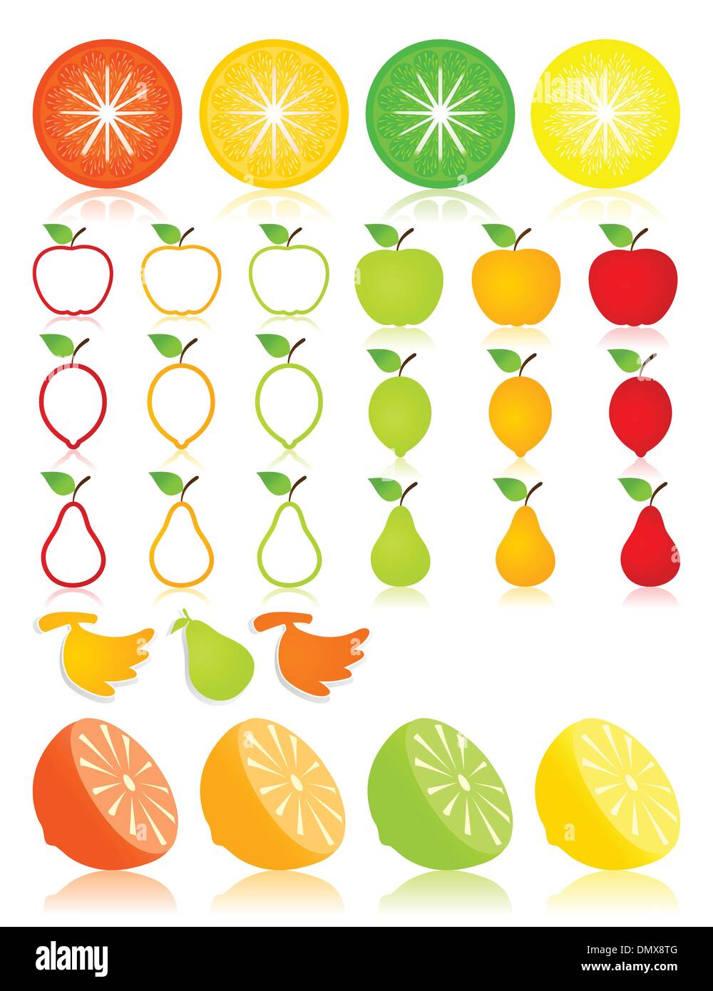 Frutta icon3 Illustrazione Vettoriale