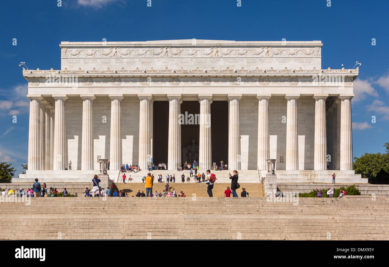 WASHINGTON, DC, Stati Uniti d'America - Lincoln Memorial. Foto Stock