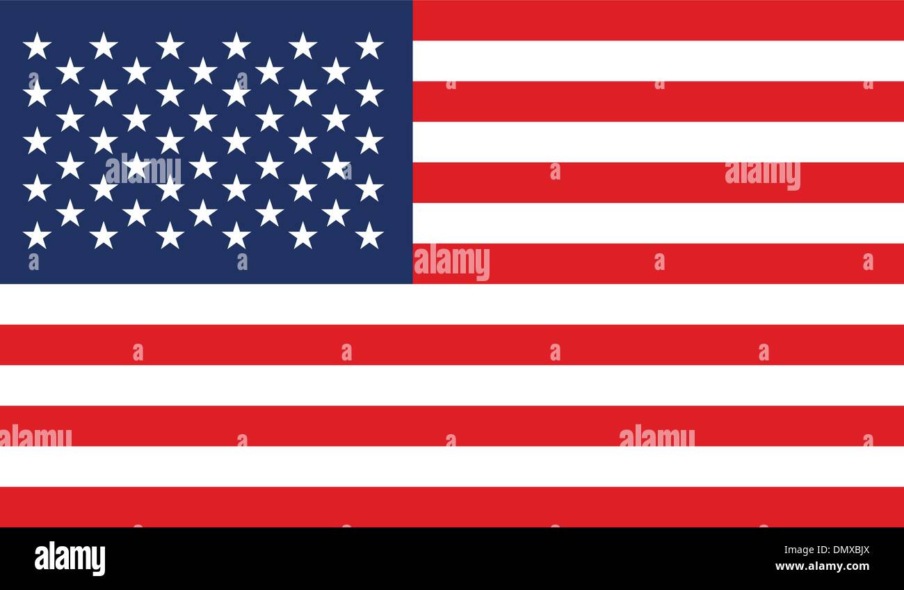 Stati Uniti Bandiera Illustrazione Vettoriale