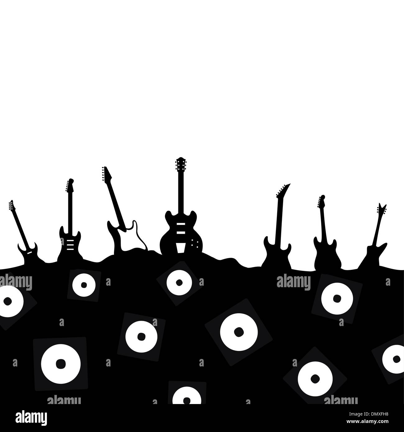 Chitarra astratta Illustrazione Vettoriale