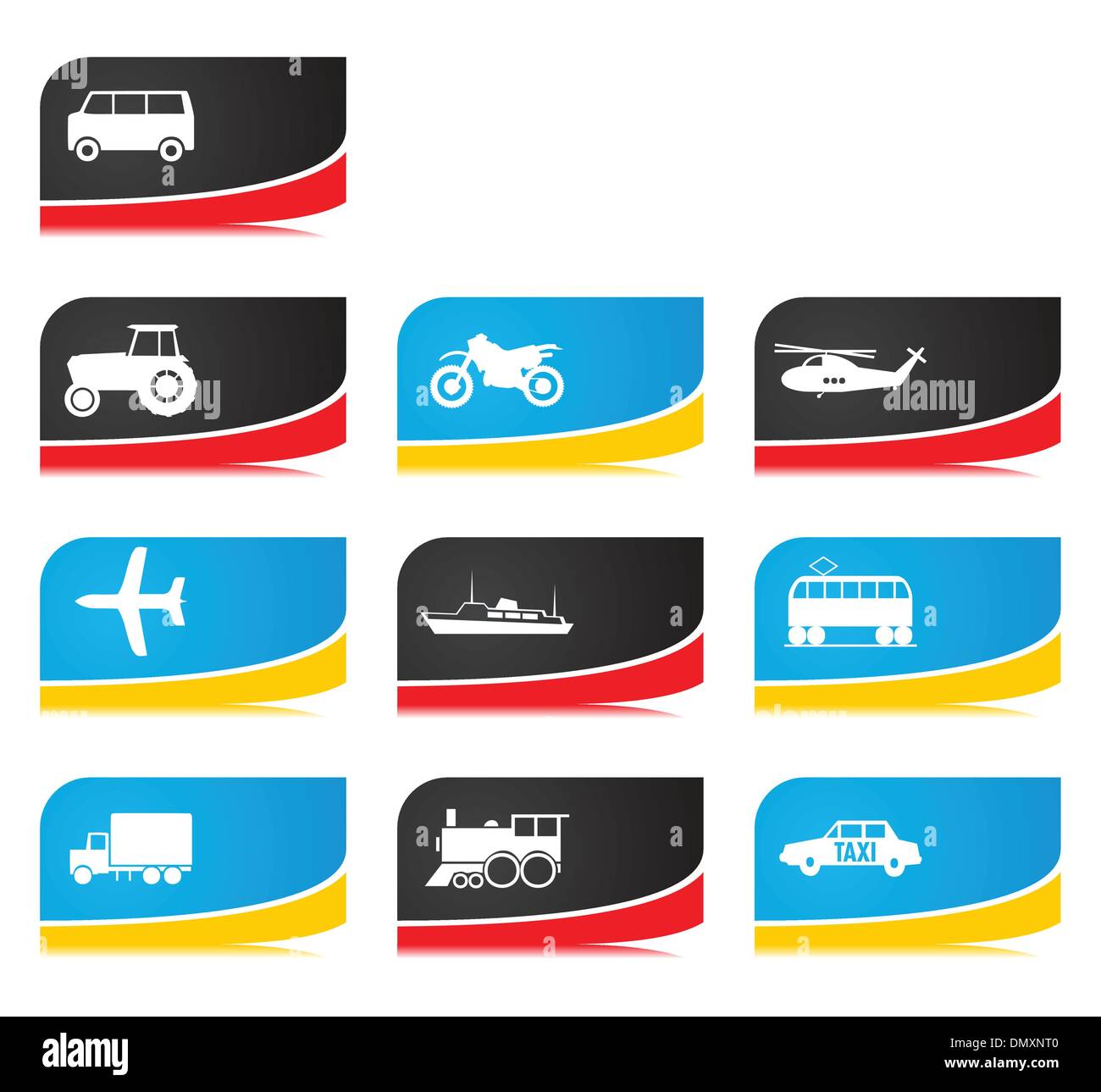 Tasti di trasporto Illustrazione Vettoriale